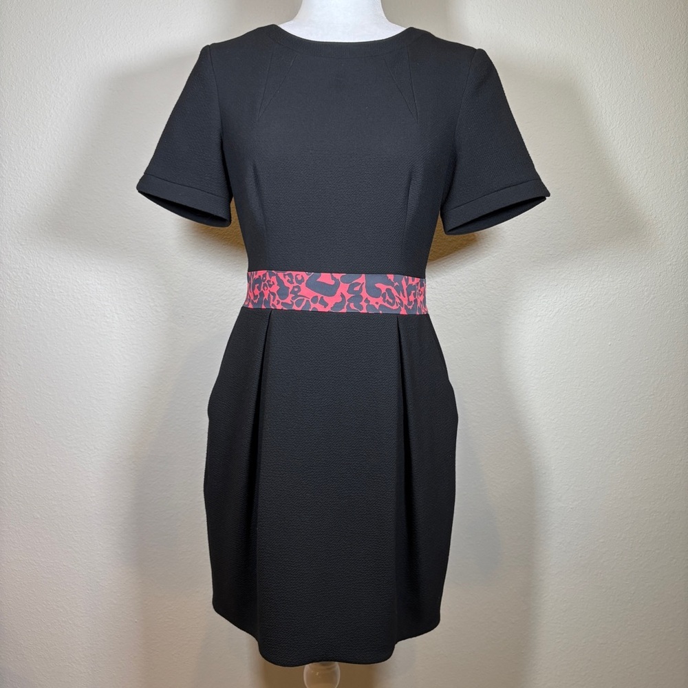 Karen Millen Black Short Sleeve Mini Dress Size 8